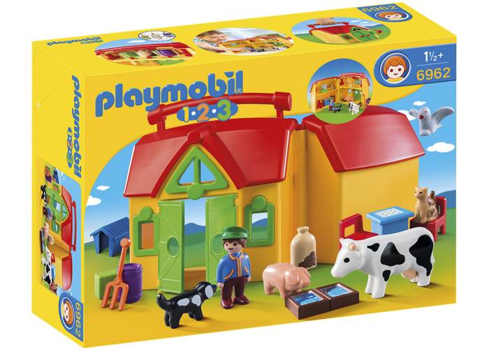 Playmobil 1 2 3 Granja Maletin playmobil