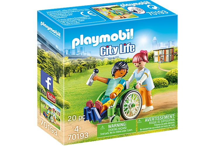 Playmobil 70193 Paciente en silla ruedas playmobil