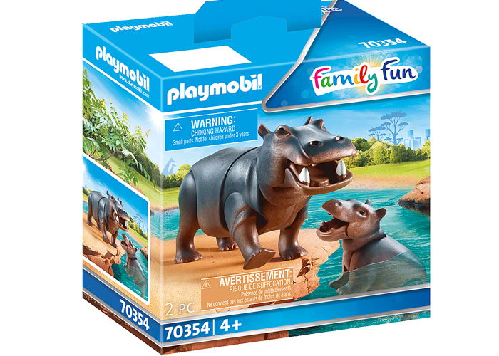 Playmobil 70354 Hipopótamo con bebé playmobil