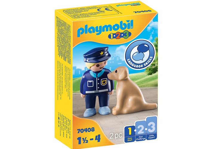 Playmobil 1.2.3 Policía con Perro playmobil