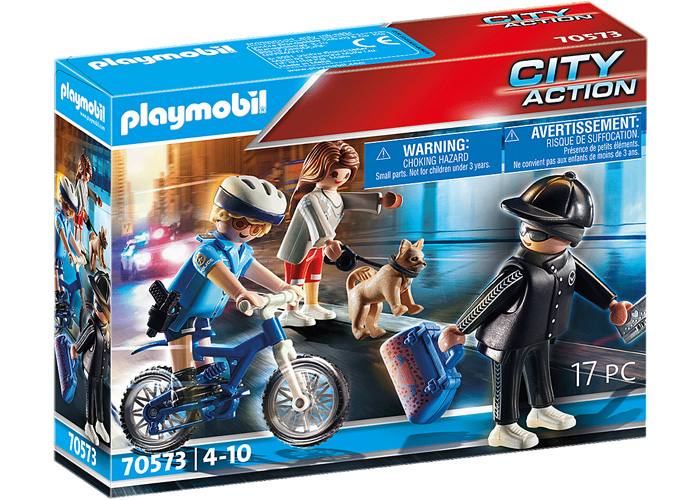 Playmobil 70573 Bici Policial: persecución del carterista playmobil