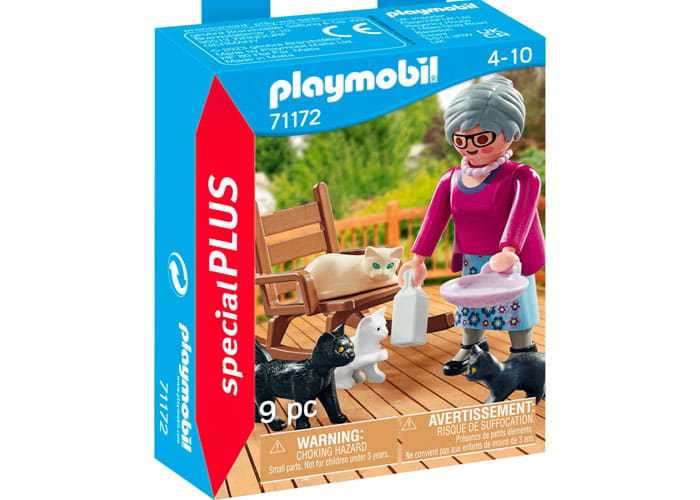 Playmobil 71172 Abuela con gatos playmobil