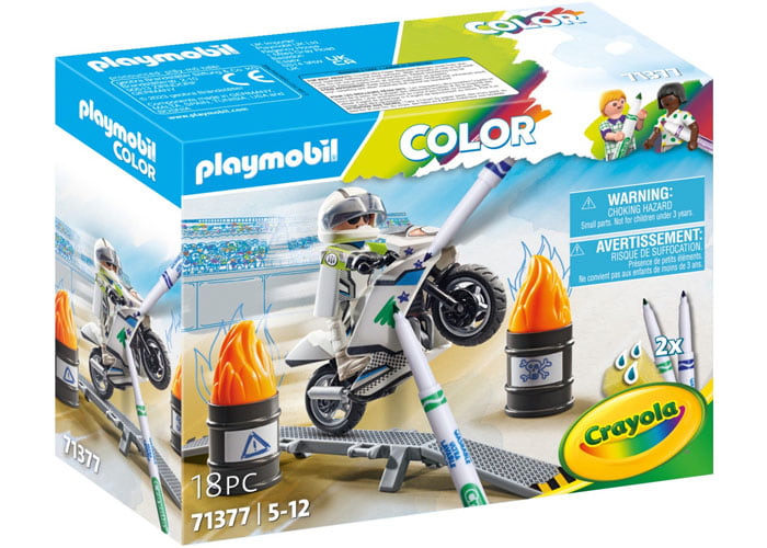 Playmobil Color 71377 Moto acrobacias playmobil