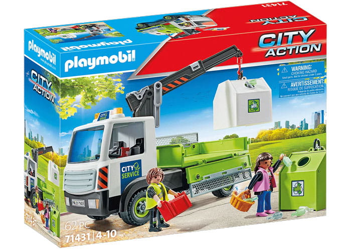 Playmobil 71431 Camión de residuos con contenedor playmobil