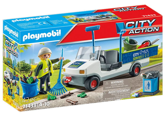 Playmobil 71433 Limpieza urbana con coche eléctrico playmobil