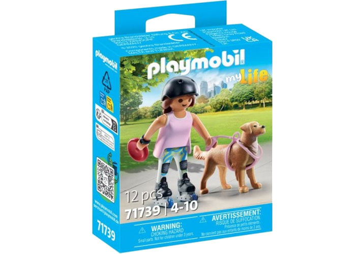 Playmobil 71739 Patinadora con Retriever playmobil