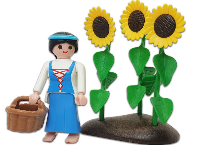 Playmobil Aldeana con girasoles  playmobil