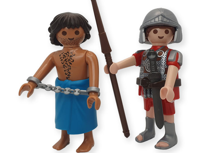 Playmobil Romano con prisionero encadenado V3 playmobil