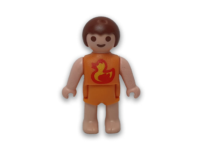 Playmobil Bebé castaño camiseta patito playmobil