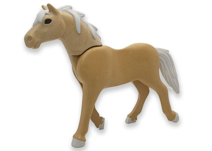 Playmobil Caballo beige crin blanca playmobil