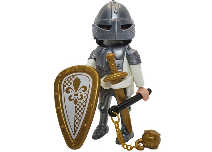 Playmobil Caballero Blanco con armas playmobil