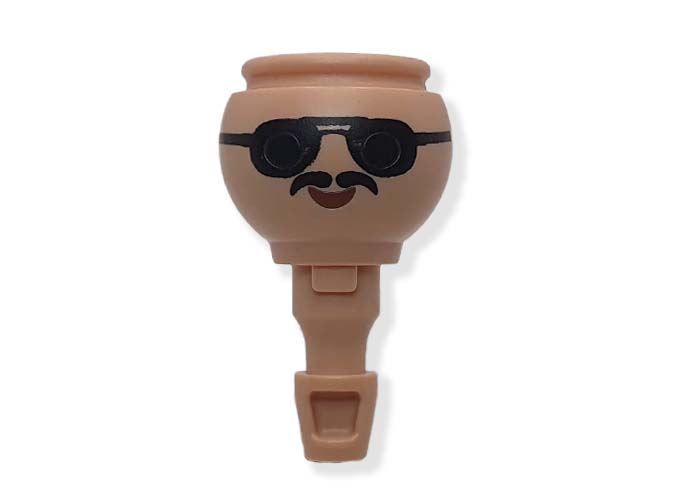 Playmobil Cabeza Bigote y gafas de sol playmobil