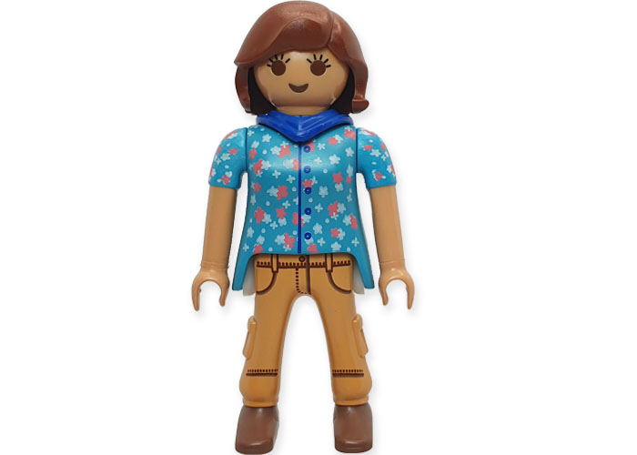 Playmobil Chica City Pantalon bolsillos marrón playmobil