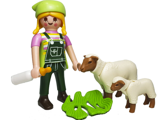 Playmobil Chica con ovejas playmobil