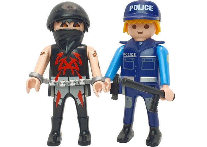 Playmobil Duo Policía y ladrón esposado playmobil