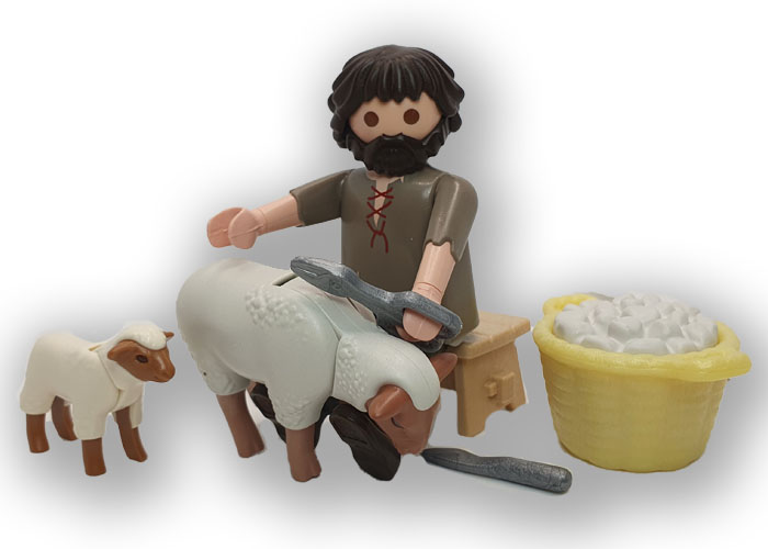 Playmobil Esquilador con ovejas playmobil