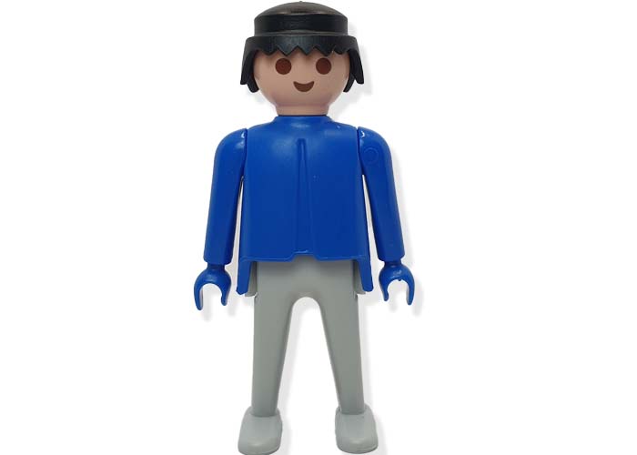 Playmobil Figura Clásica Azul gris basica playmobil