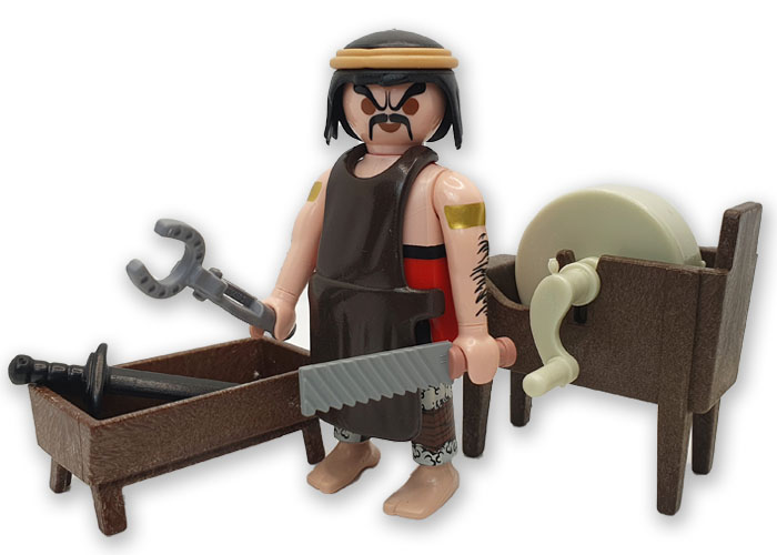 Playmobil Herrero con herramientas playmobil