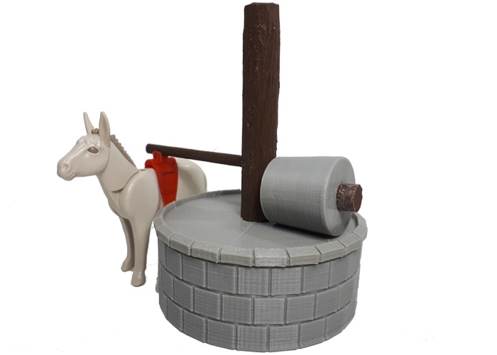 Playmobil Molino de piedra con burro playmobil