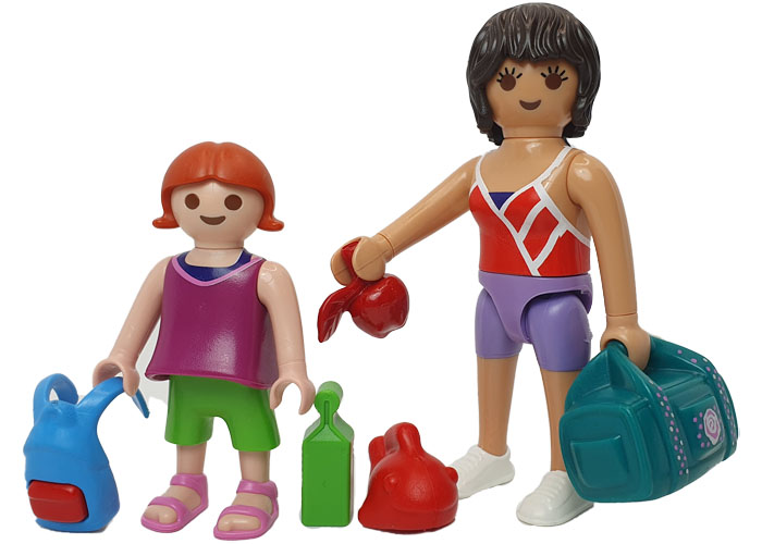 Playmobil Niña con madre deportista playmobil