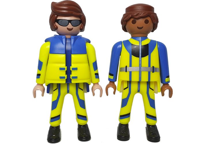 Playmobil pareja Chicos Mono Trabajo playmobil