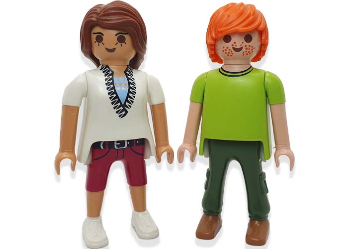 Playmobil Pareja Chico pelirrojo y Chica castaña playmobil