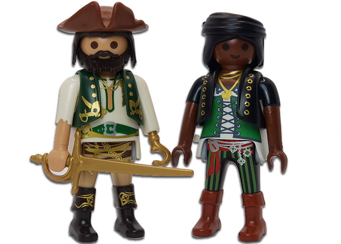 Playmobil Pareja Piratas Ropajes verde playmobil