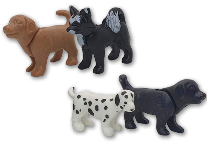 Playmobil Perros Cachorros x4 playmobil