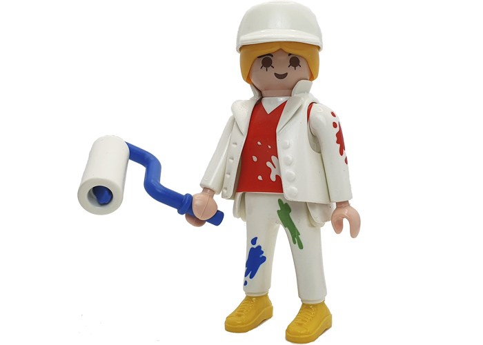 Playmobil PIntora con rodillo playmobil