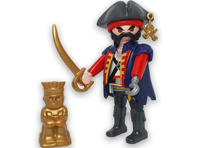 Playmobil Pirata con estatuilla playmobil