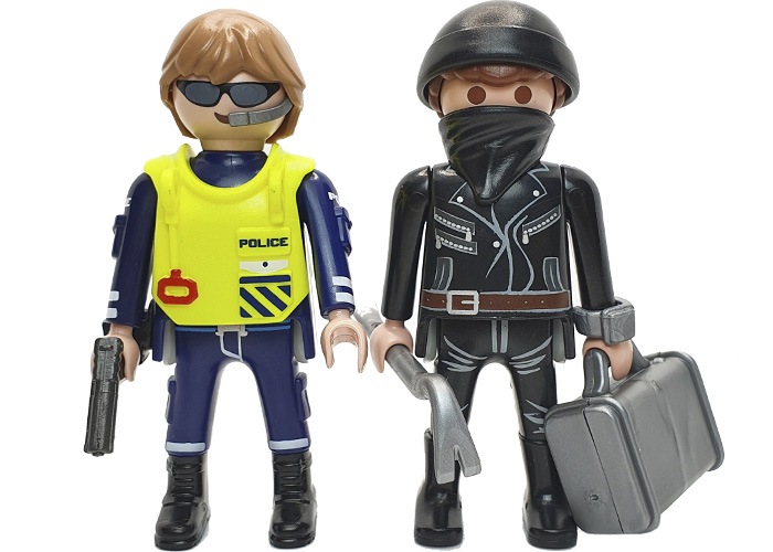 Playmobil Policía y Ladrón con maletín playmobil