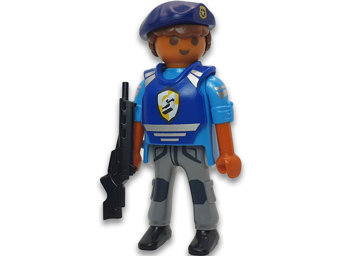 Playmobil Policía Portuaria con fusil playmobil