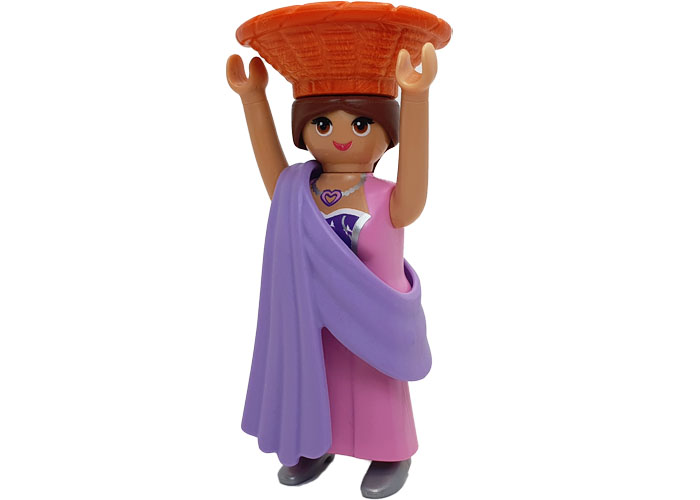 Playmobil Aldeana Recolectora con cesto v2 playmobil