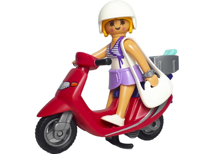 Playmobil Chica con scooter City playmobil