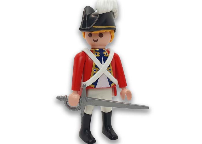 Playmobil Soldado Ingles con gorro y pluma playmobil