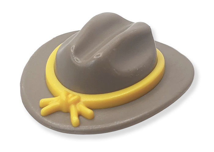 Playmobil Sombrero GRIS Oeste Lazo Amarillo playmobil