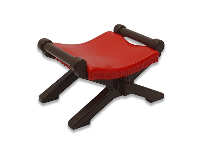 Playmobil silla taburete romano tela roja playmobil