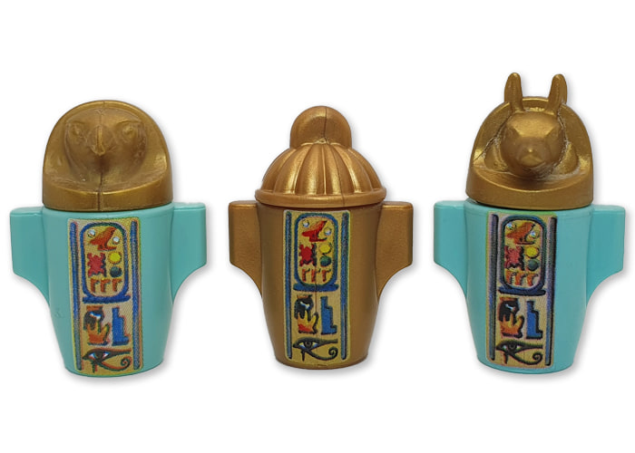 Playmobil Tarros Vasos Canopos (x3) playmobil