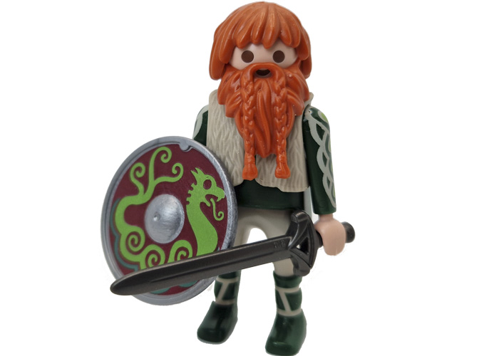 Playmobil Vikingo Barba Roja con escudo playmobil